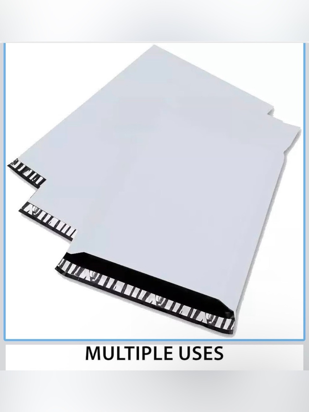 Set of 10 Shipping Polymailers 12x15.5 Peel & Seal Closure - White